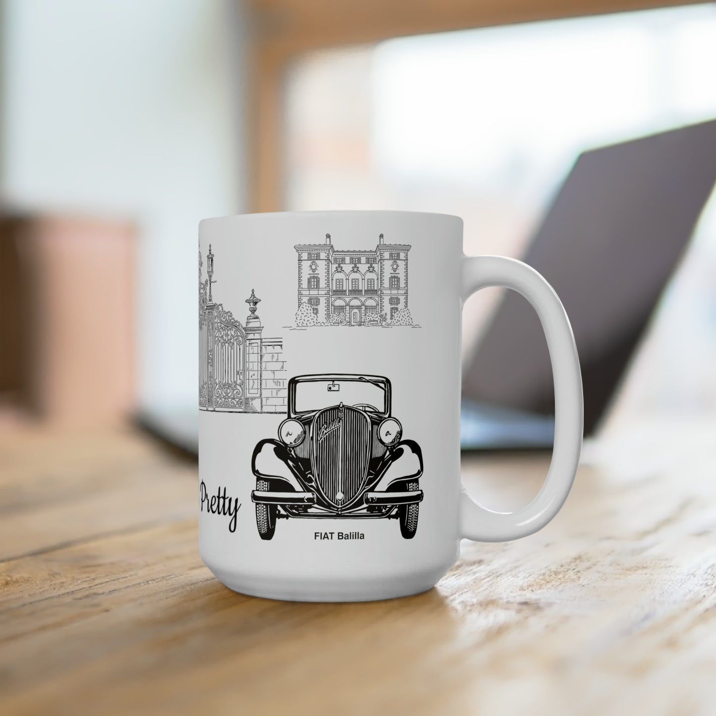 Mug 15oz Rich and Pretty (old money)