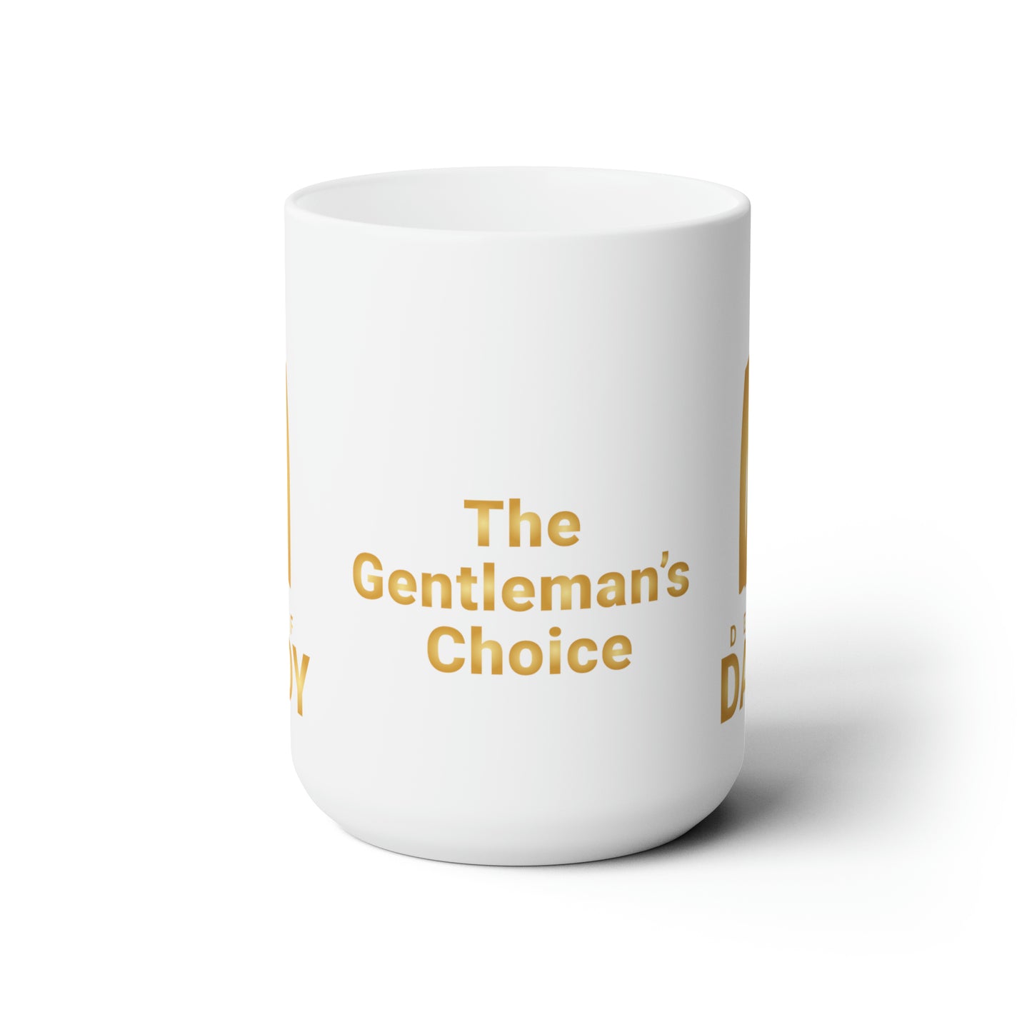 Large DADDY white/gold Ceramic Mug 15oz