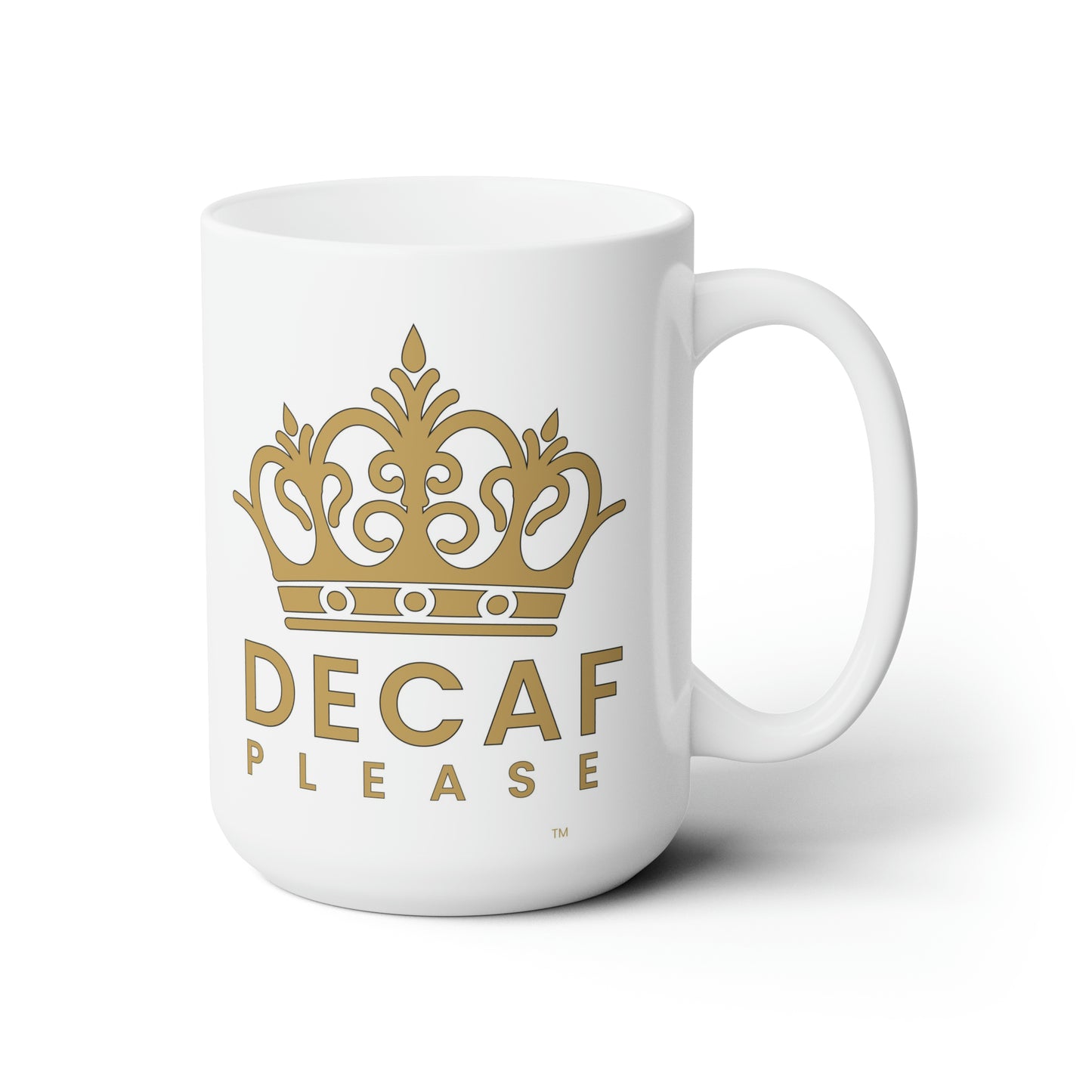 Crown Decaf Please Ceramic Mug 15oz