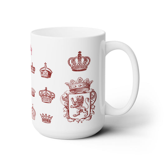 Royal Crest Ceramic Coffee Mug 15oz
