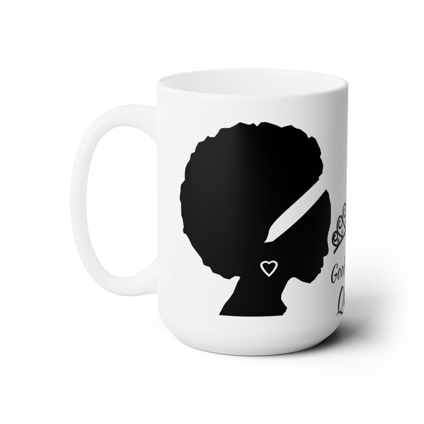 Ceramic Mug 15oz Good Morning (Afro Queen)