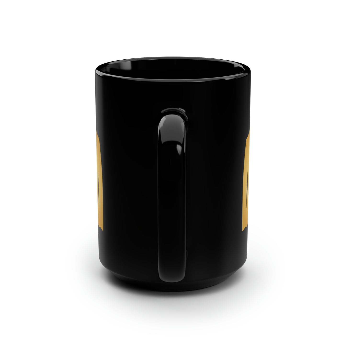 Gold TUX Black Mug, 15oz