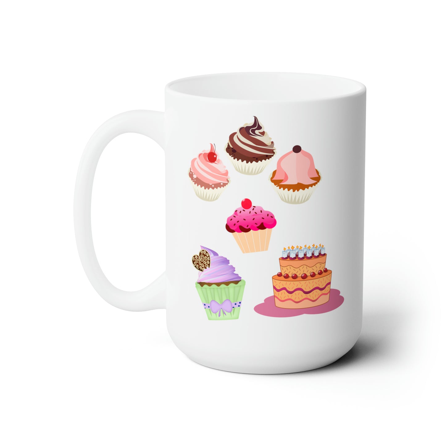 Ceramic Mug 15oz Sweetie Cakes Cupcakes