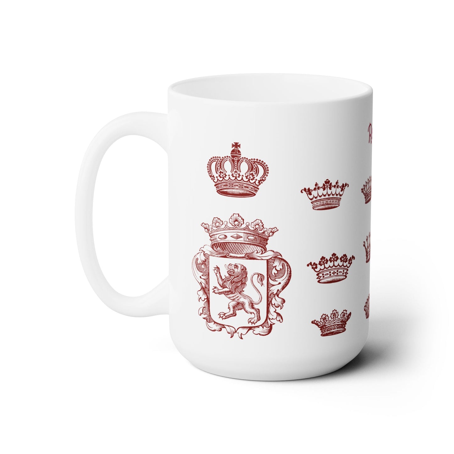 Royal Crest Ceramic Coffee Mug 15oz