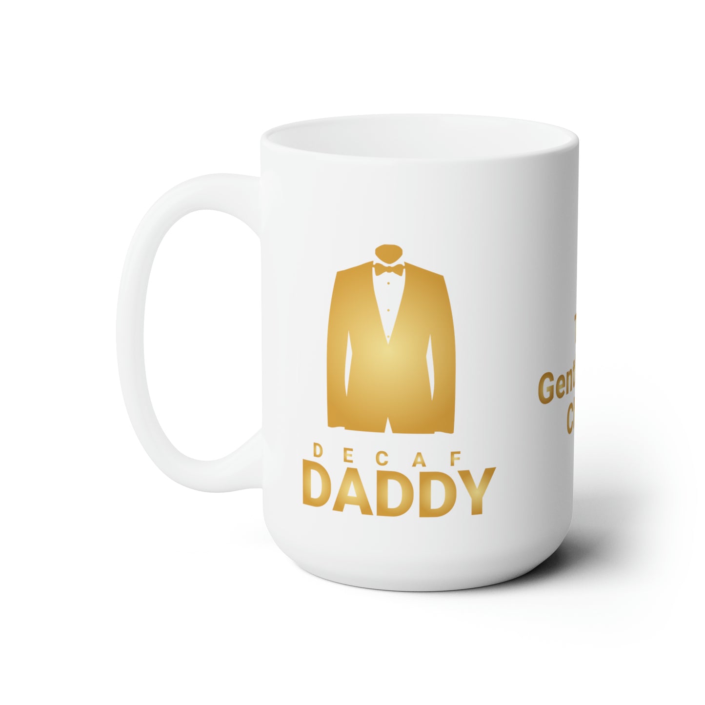 Large DADDY white/gold Ceramic Mug 15oz